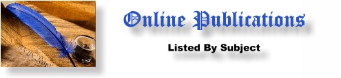 Online Publications Listed by Subject